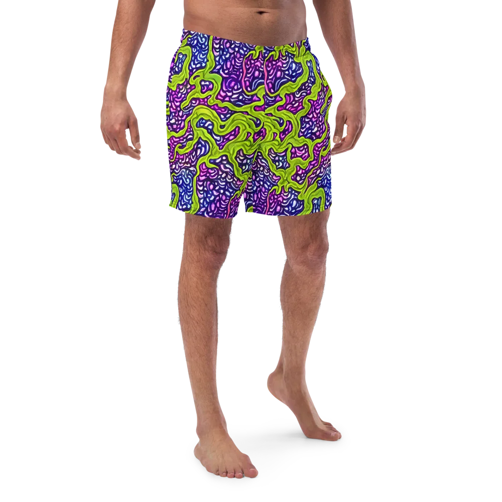 Ultraviolet Swell on Swim Trunks — Front
