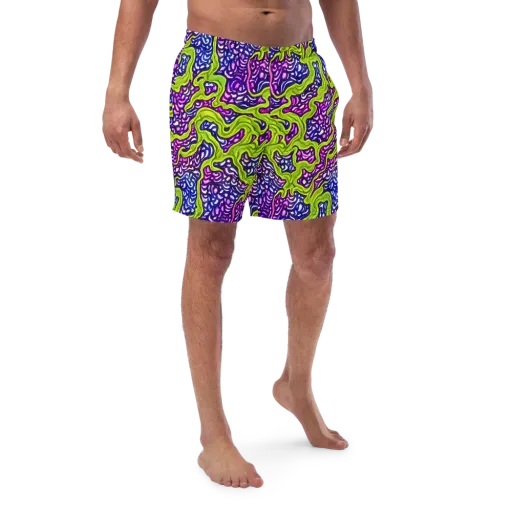 Ultraviolet Swell on a Swim Trunks