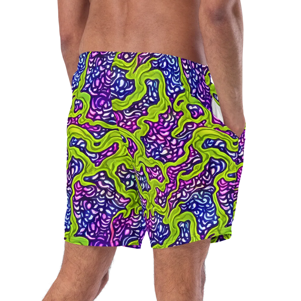 Ultraviolet Swell on Swim Trunks — Right Back