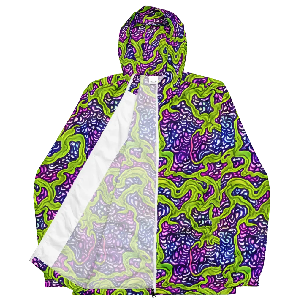 Ultraviolet Swell on Men's Windbreaker — Front