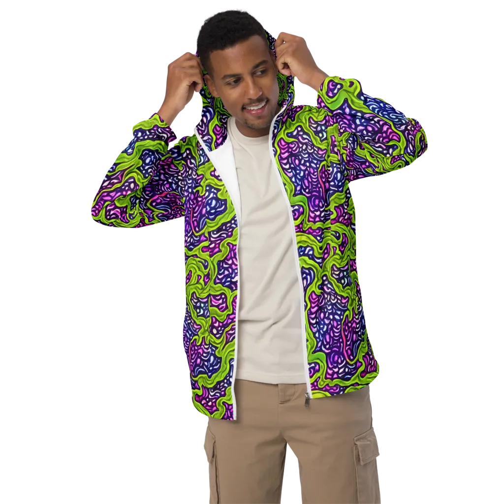 Ultraviolet Swell on Men's Windbreaker — Front