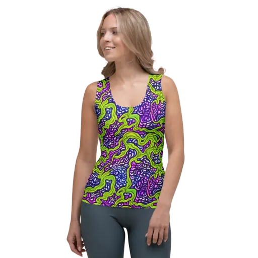 Ultraviolet Swell on a Women's Tank Top