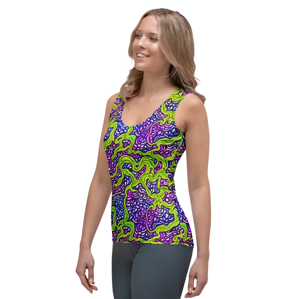 Ultraviolet Swell on Women's Tank Top — Left Front