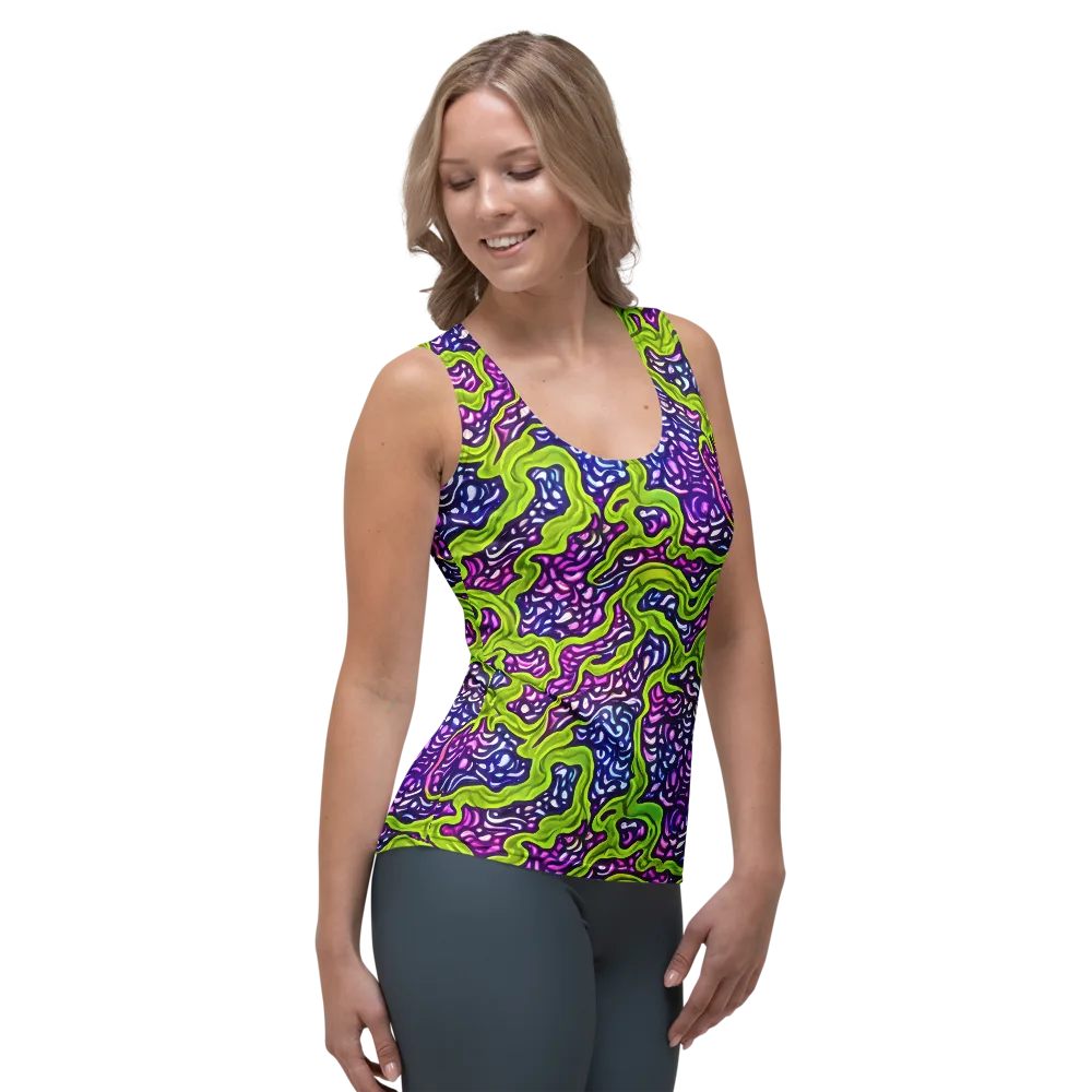 Ultraviolet Swell on Women's Tank Top — Right Front