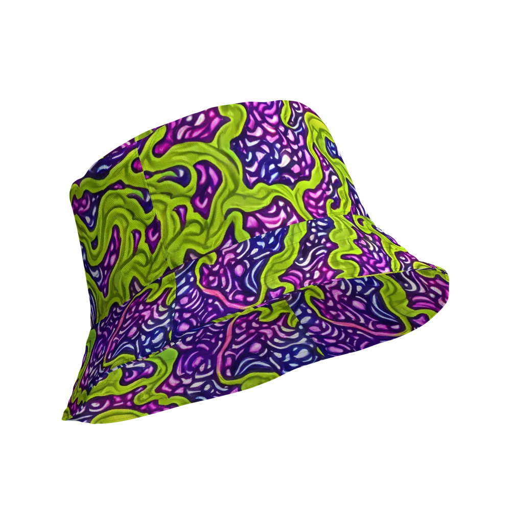 Ultraviolet Swell on Reversible Bucket Hat — Product details Outside
