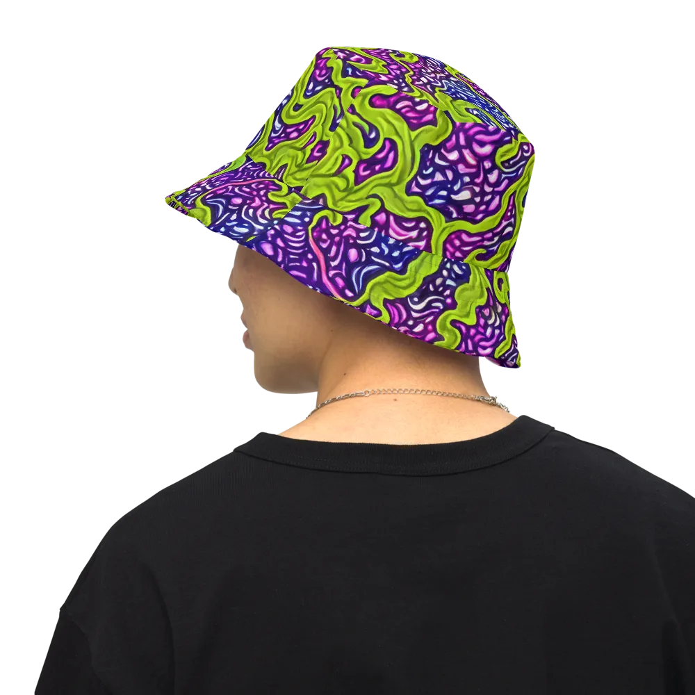 Ultraviolet Swell on Reversible Bucket Hat — Back Inside