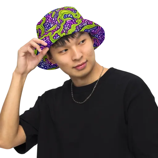 Ultraviolet Swell on a Reversible Bucket Hat