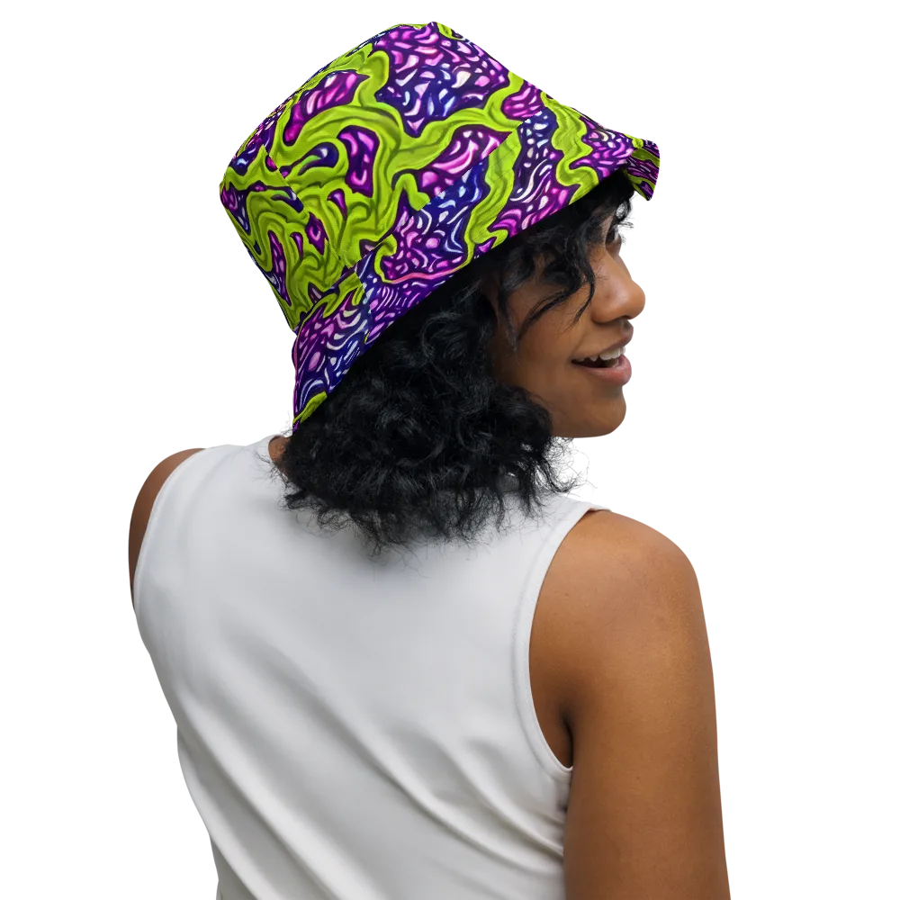 Ultraviolet Swell on Reversible Bucket Hat — Right Outside