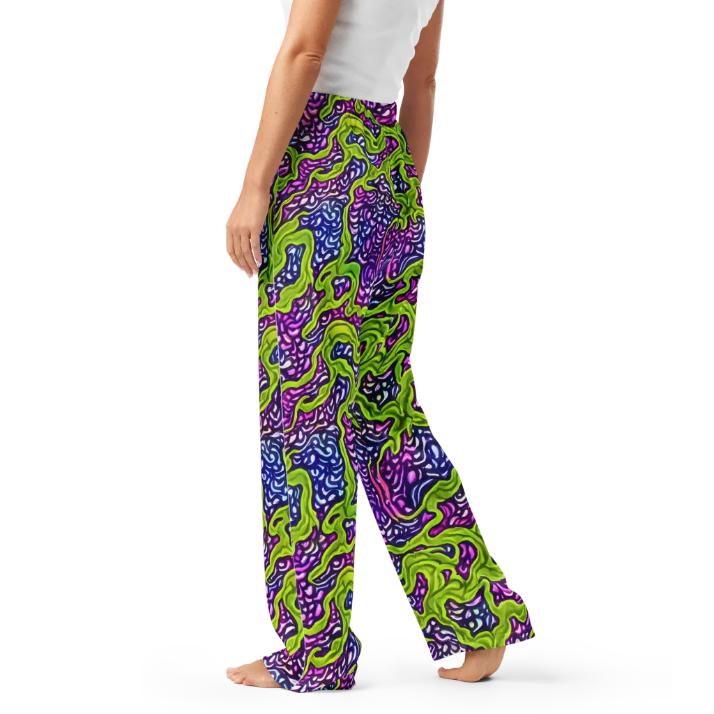 Ultraviolet Swell on Women's Pajama Pants — Left