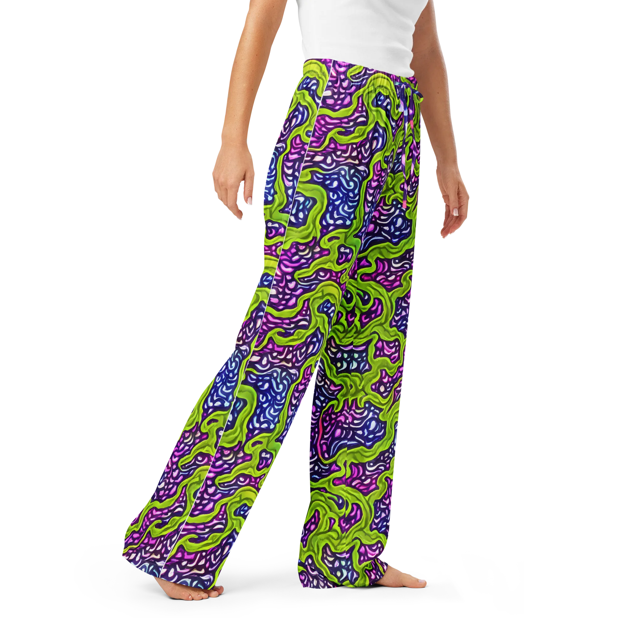 Ultraviolet Swell on Women's Pajama Pants — Right Front