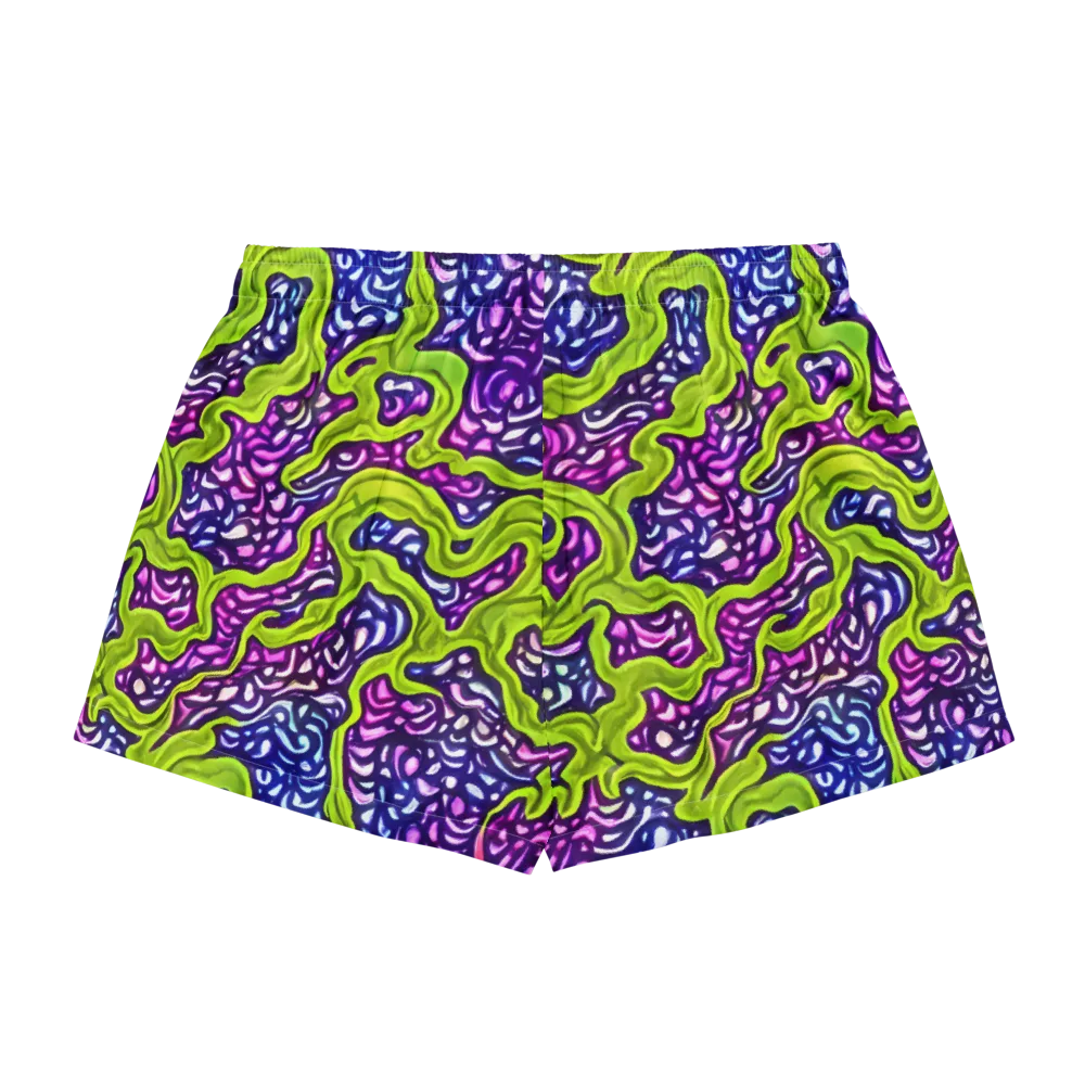 Ultraviolet Swell on Women's Pajama Shorts — Back