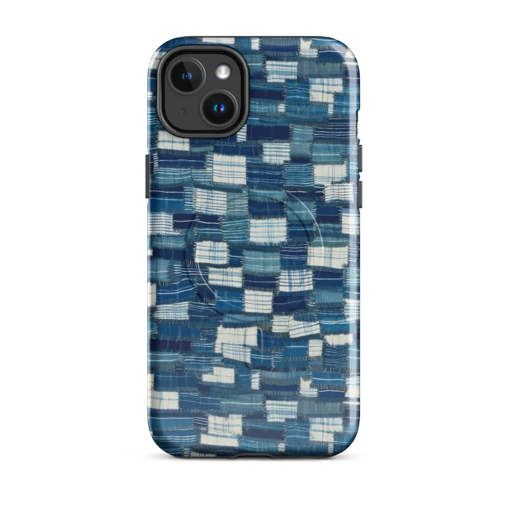 Indigo Patchwork on MagSafe Tough Case for iPhone® — Front