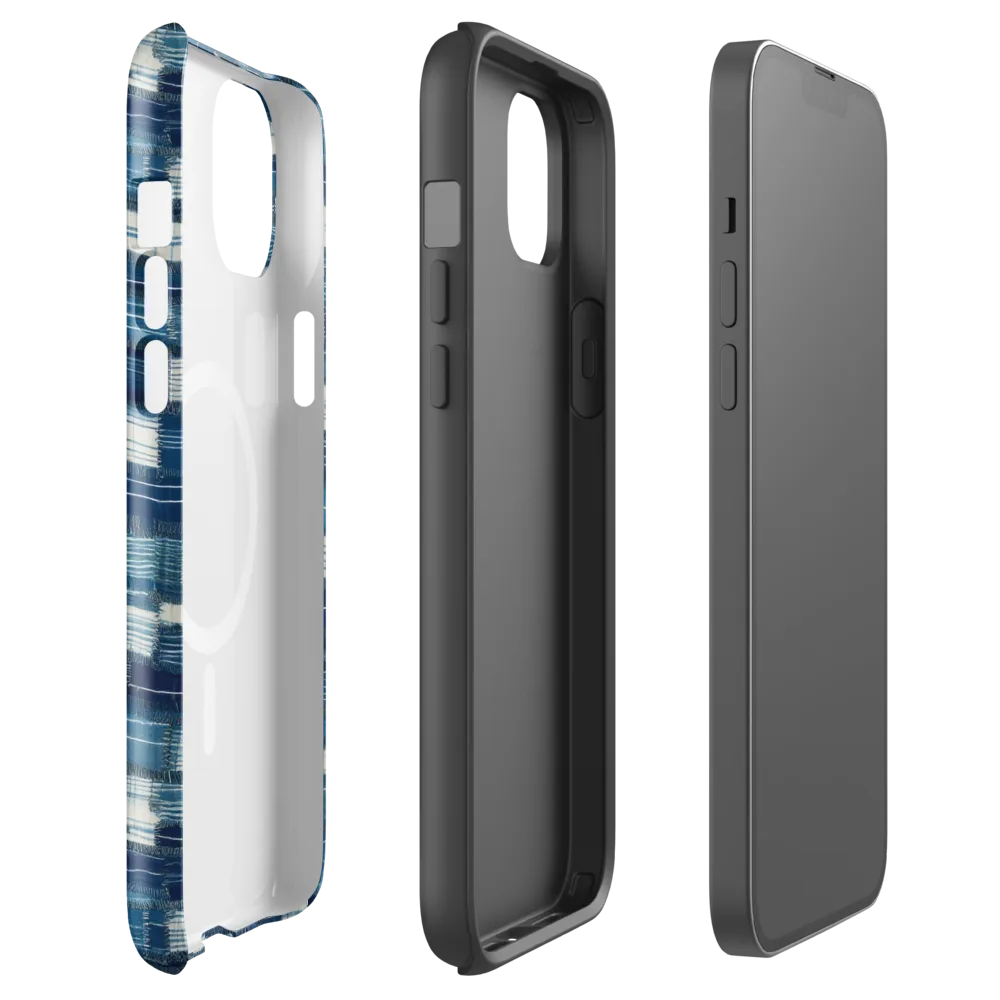 Indigo Patchwork on MagSafe Tough Case for iPhone® — Front