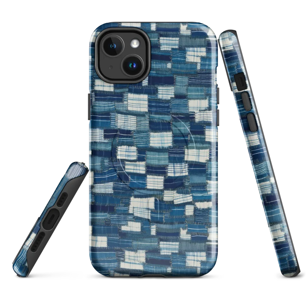 Indigo Patchwork on MagSafe Tough Case for iPhone® — Front