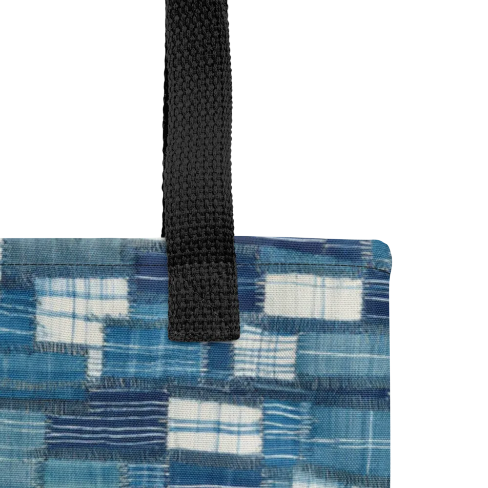 Indigo Patchwork on Tote Bag — Product details