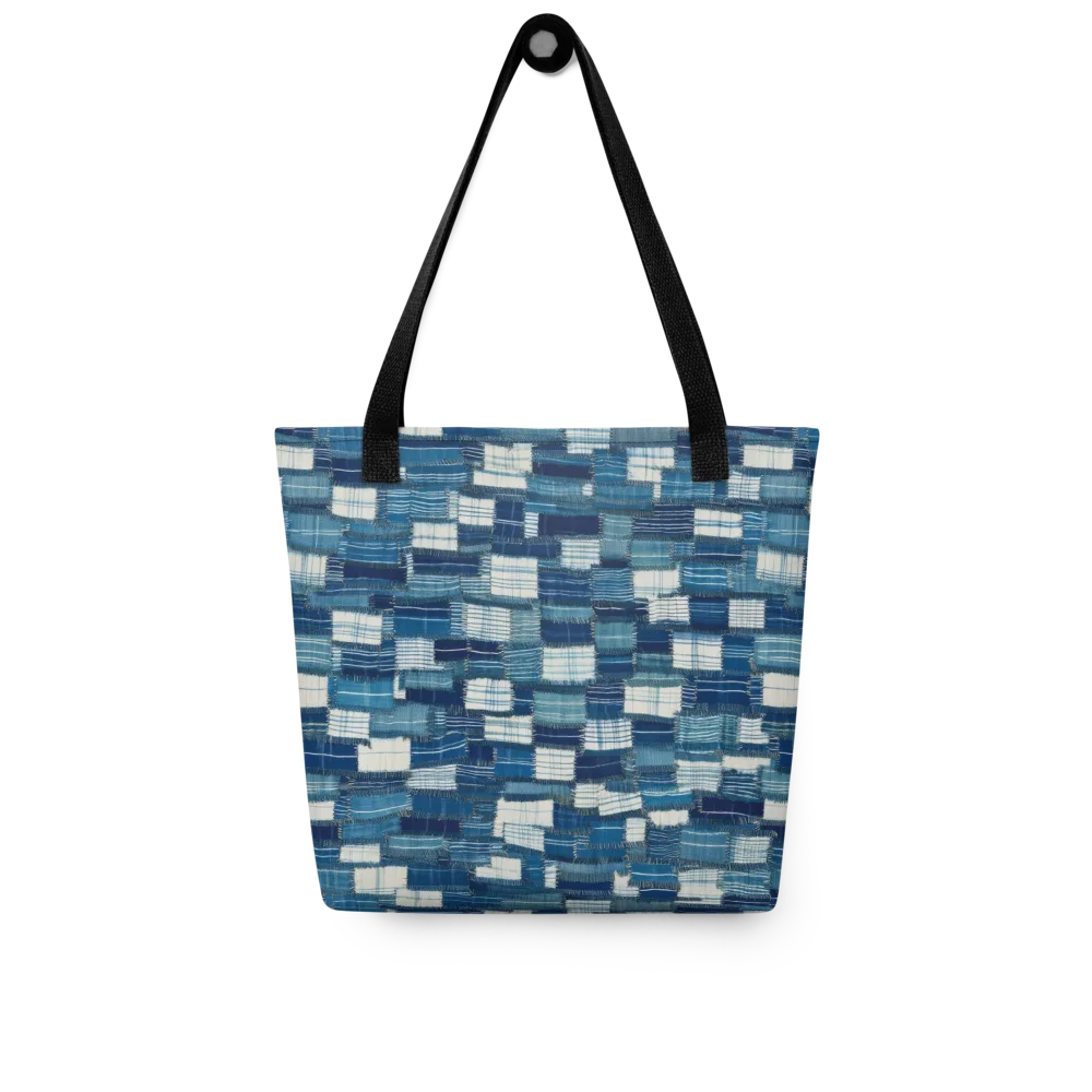 Indigo Patchwork on Tote Bag — Front