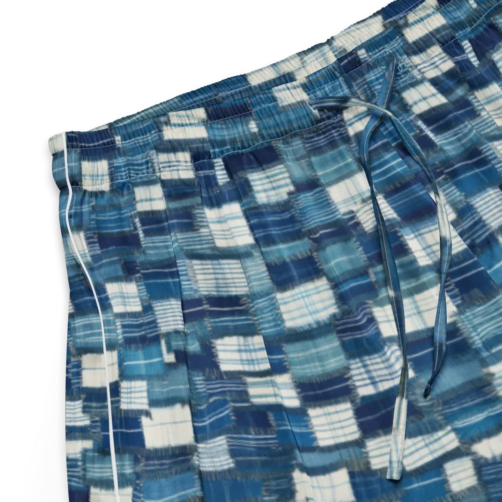 Indigo Patchwork on Women's Pajama Shorts — Product details