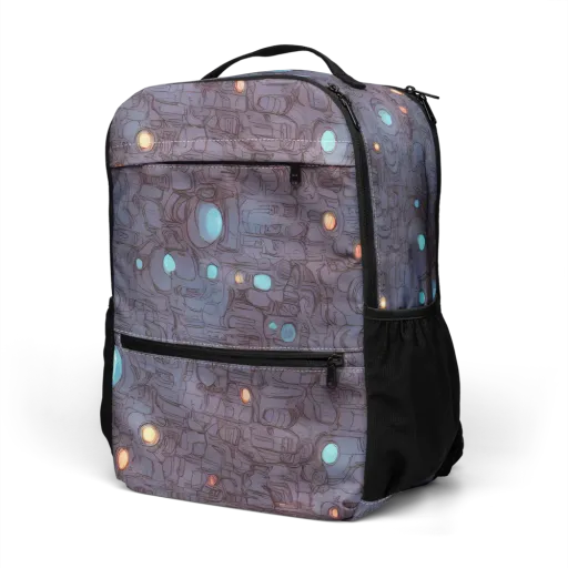 Violet Circuitry on a Utility Backpack