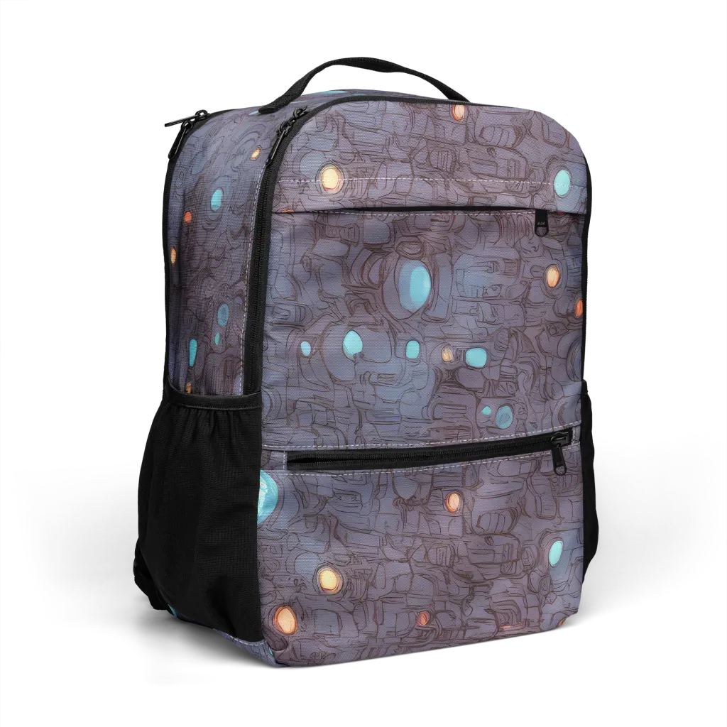 Violet Circuitry on Utility Backpack — Right Front