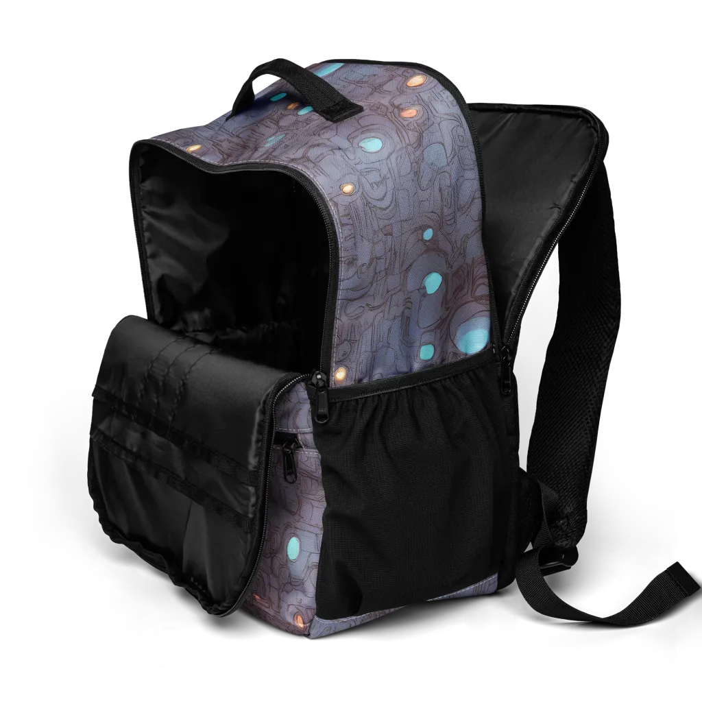 Violet Circuitry on Utility Backpack — Product details 2
