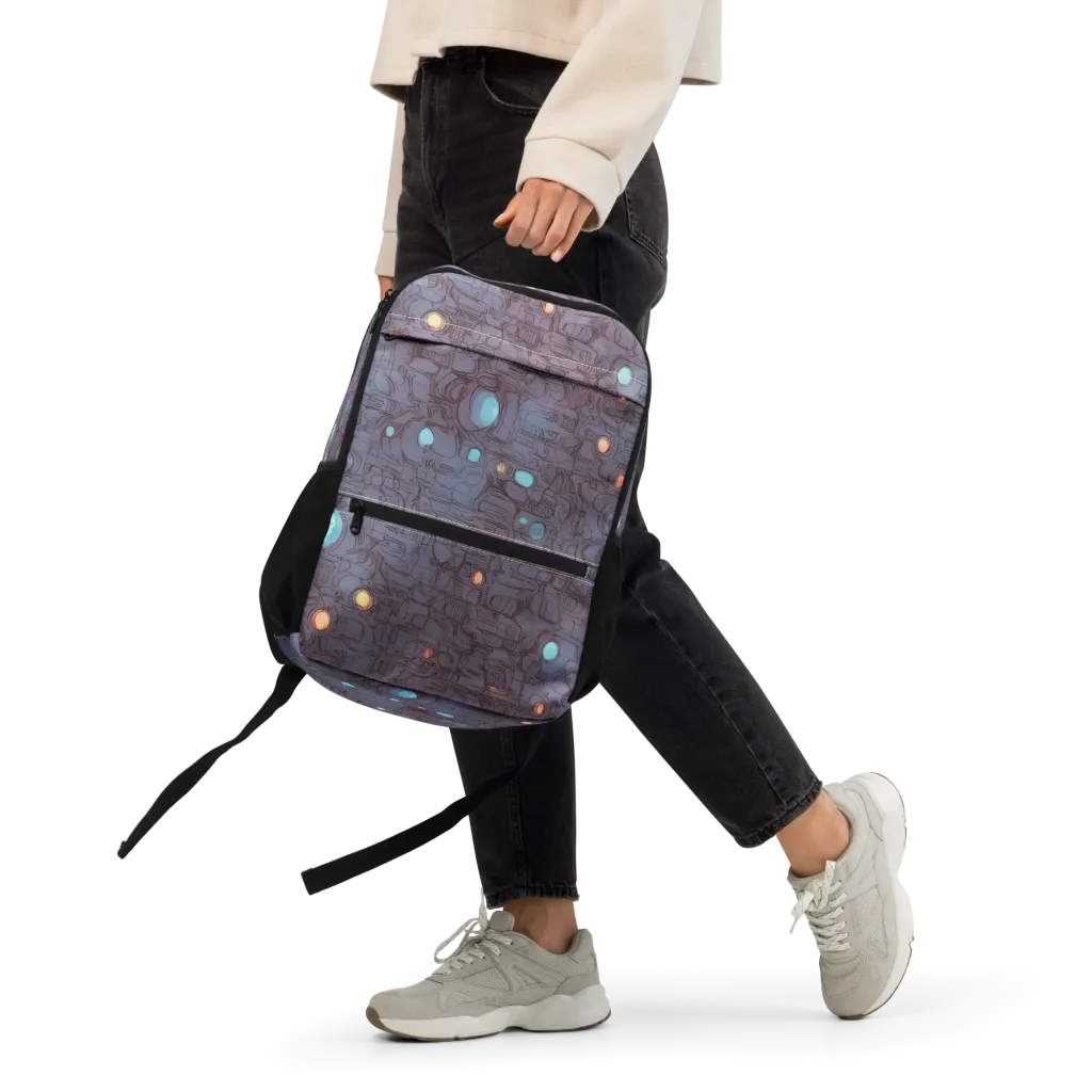 Violet Circuitry on Utility Backpack — Front