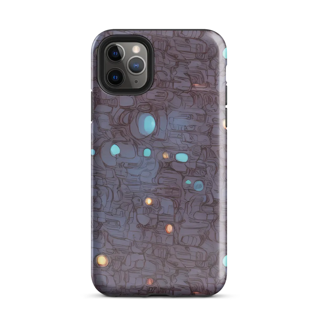 Violet Circuitry on Tough Case for iPhone® — Front