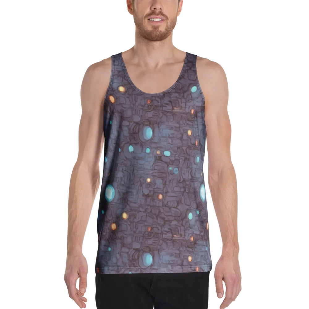 Violet Circuitry on Men's Tank Top — Front