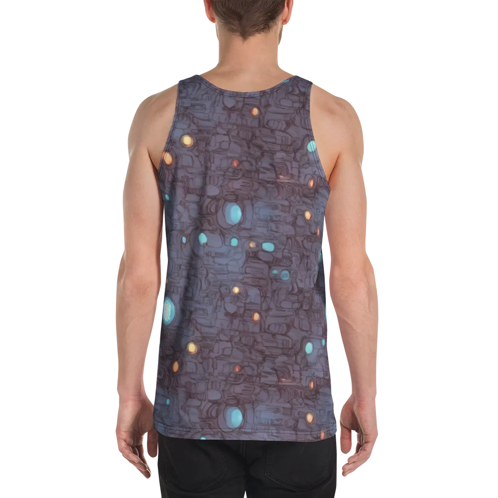 Violet Circuitry on Men's Tank Top — Back