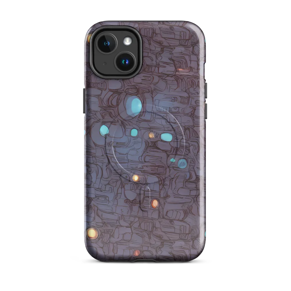 Violet Circuitry on MagSafe Tough Case for iPhone® — Front