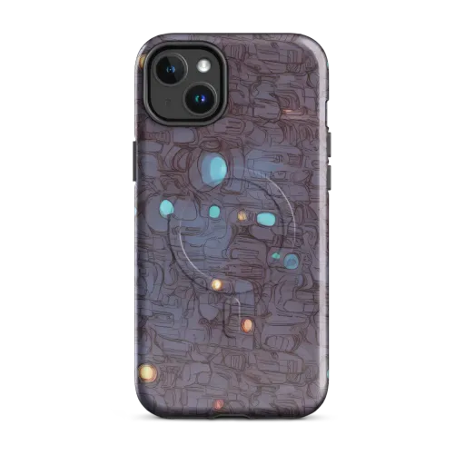 Violet Circuitry on a MagSafe Tough Case for iPhone®