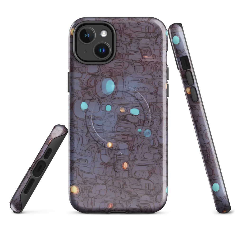 Violet Circuitry on MagSafe Tough Case for iPhone® — Front