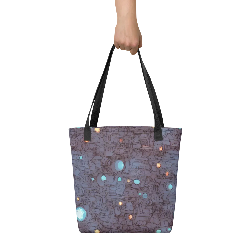 Violet Circuitry on Tote Bag — Front
