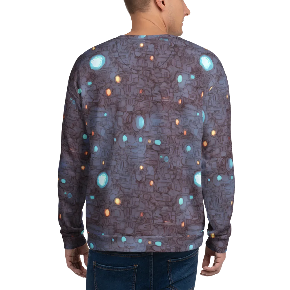 Violet Circuitry on Sweatshirt — Back