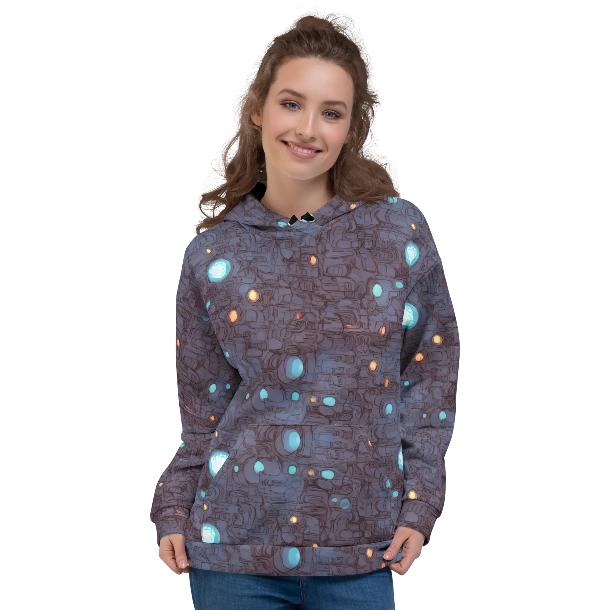 Violet Circuitry on Hoodie — Front