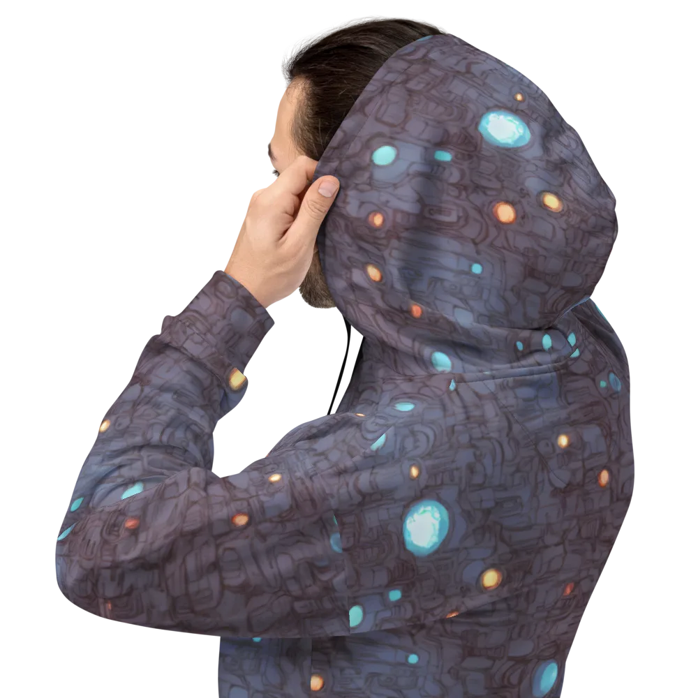 Violet Circuitry on Hoodie — Back