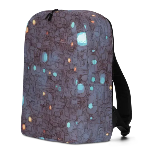 Violet Circuitry on a Minimalist Backpack