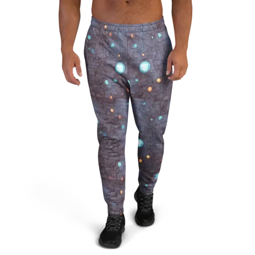 Violet Circuitry on a Men's Joggers
