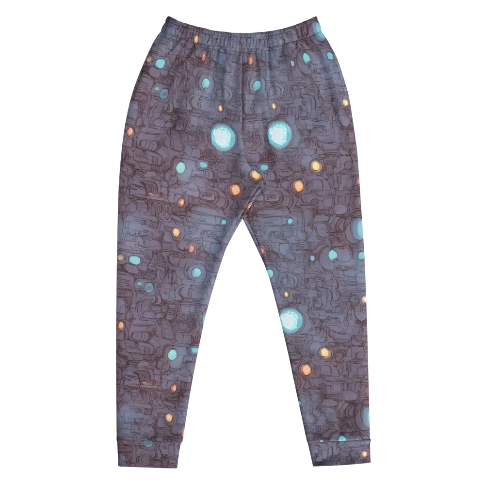 Violet Circuitry on Men's Joggers — Front