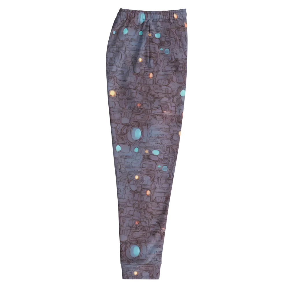 Violet Circuitry on Men's Joggers — Right