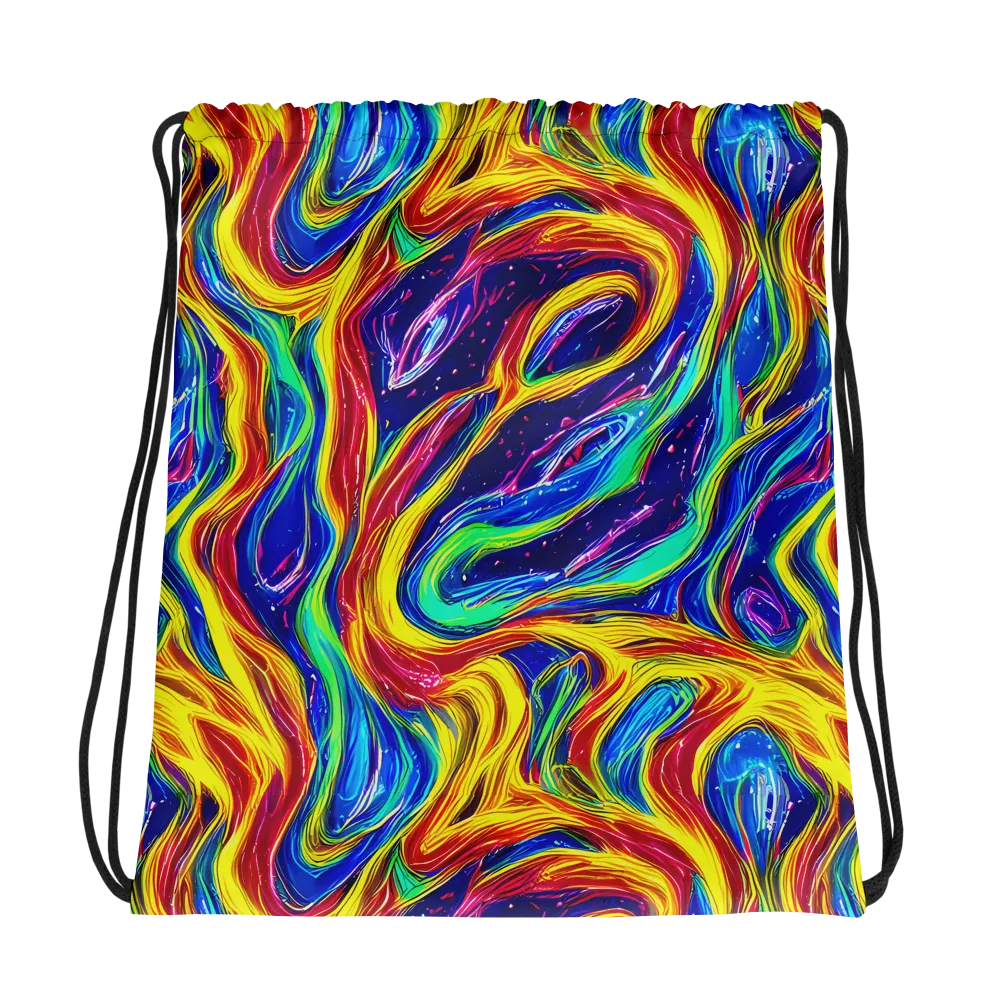 Lemon Comet Garden on Drawstring Bag — Photo