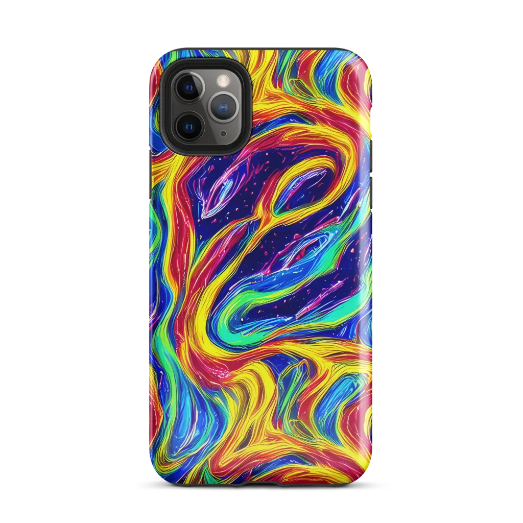 Lemon Comet Garden on Tough Case for iPhone® — Front