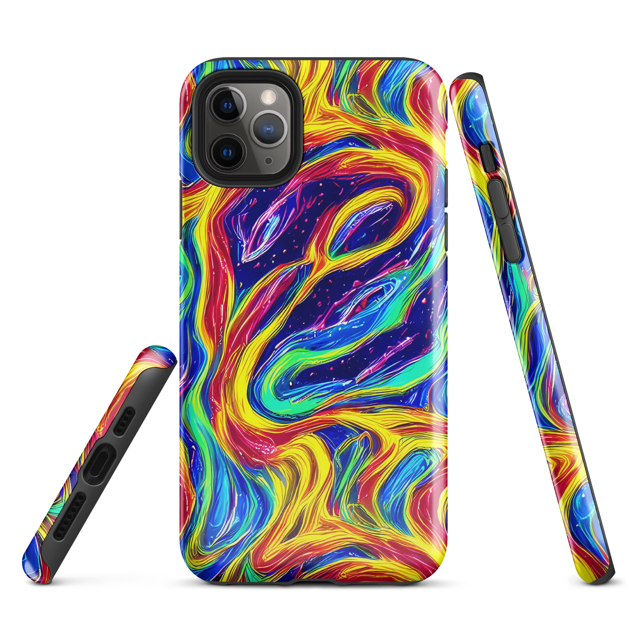 Lemon Comet Garden on Tough Case for iPhone® — Front