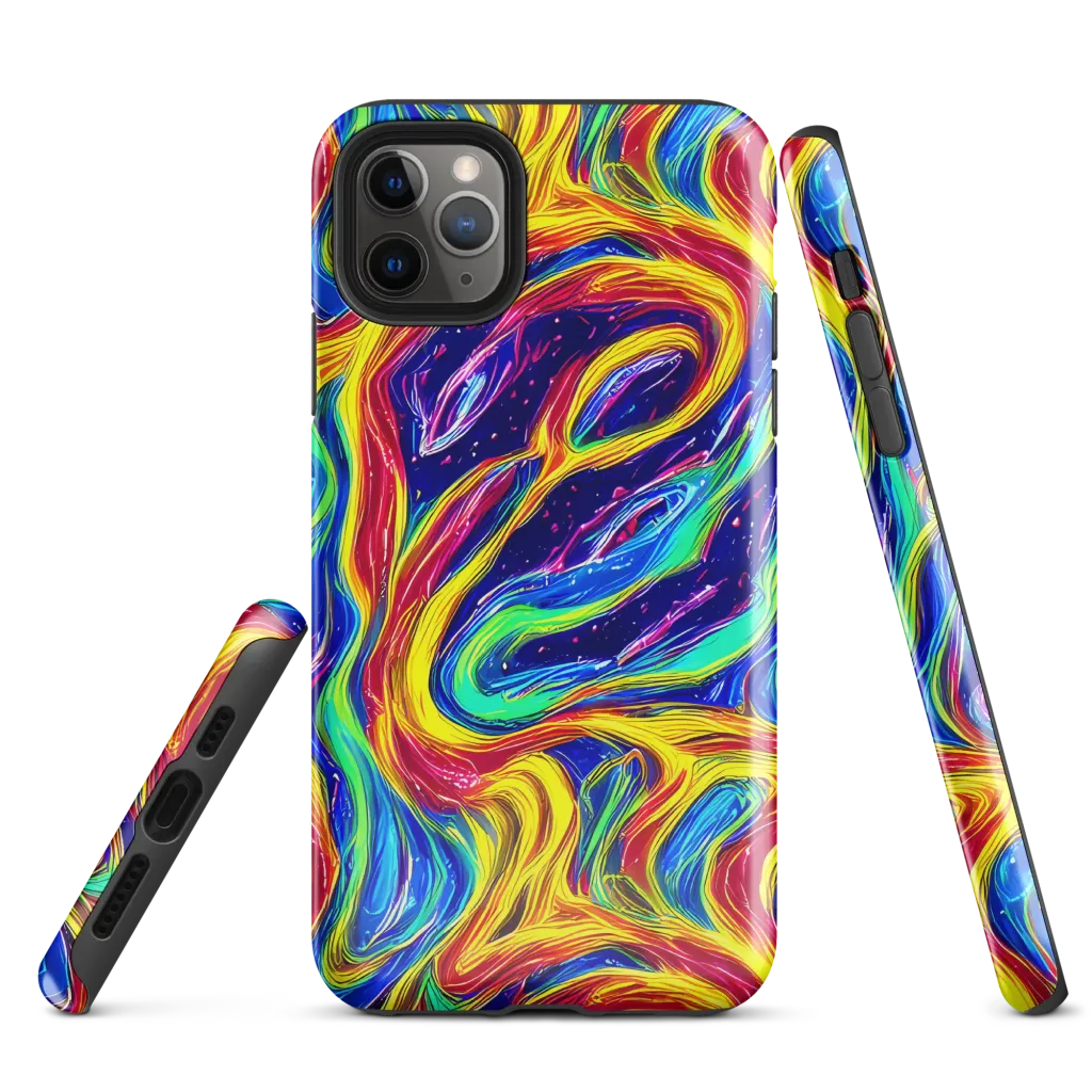 Lemon Comet Garden on Tough Case for iPhone® — Front