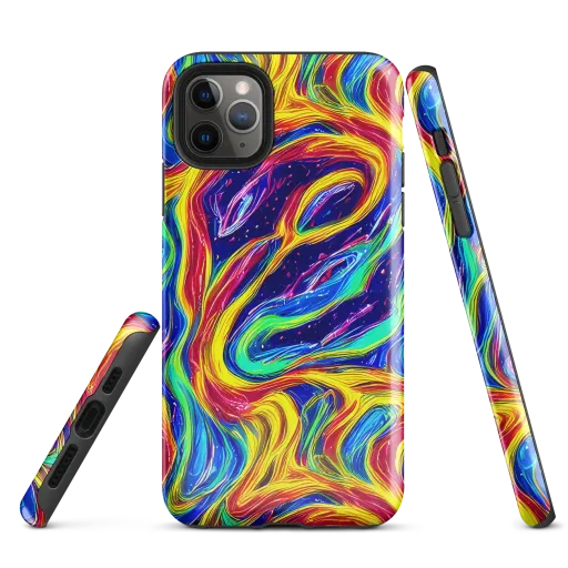 Lemon Comet Garden on a Tough Case for iPhone®