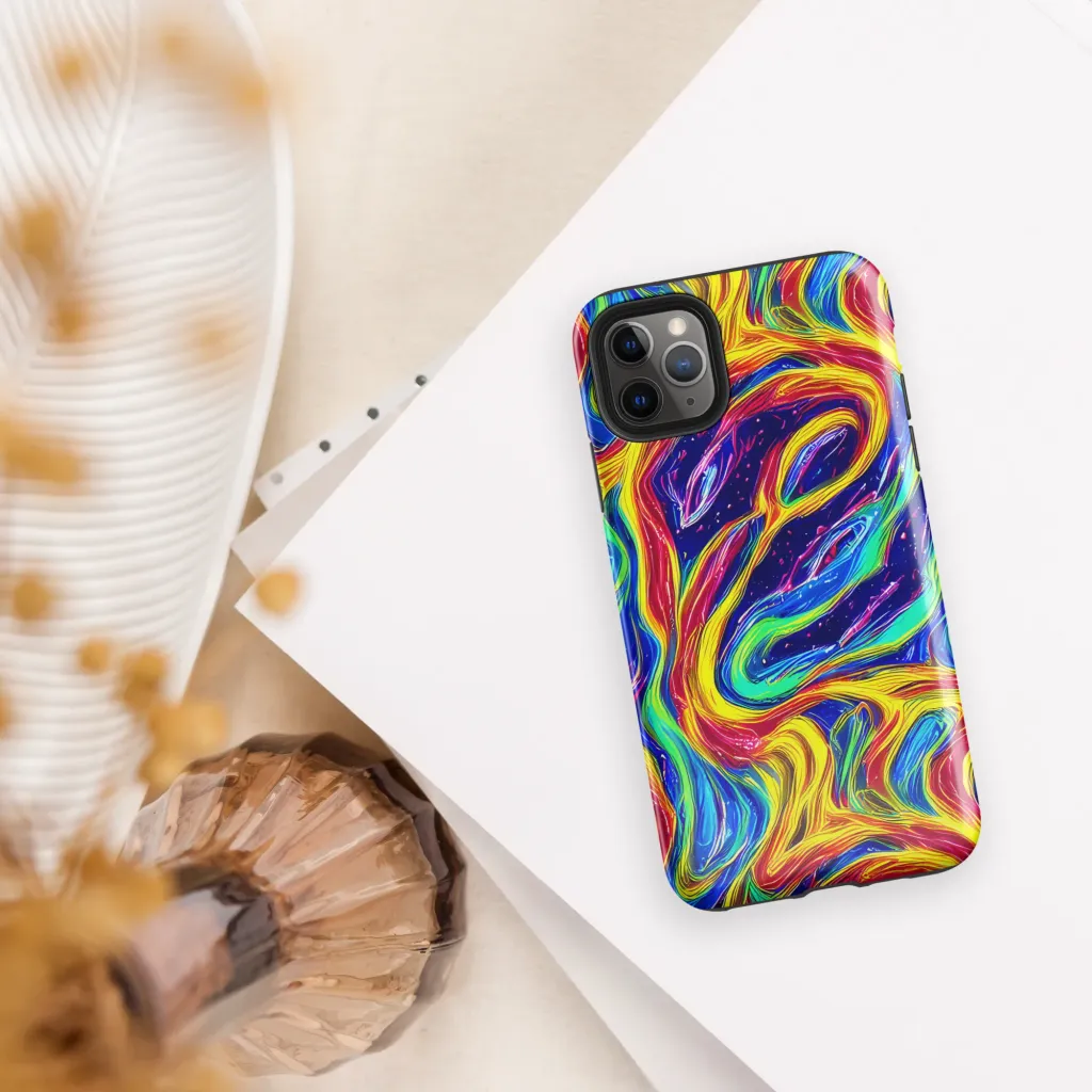 Lemon Comet Garden on Tough Case for iPhone® — Front