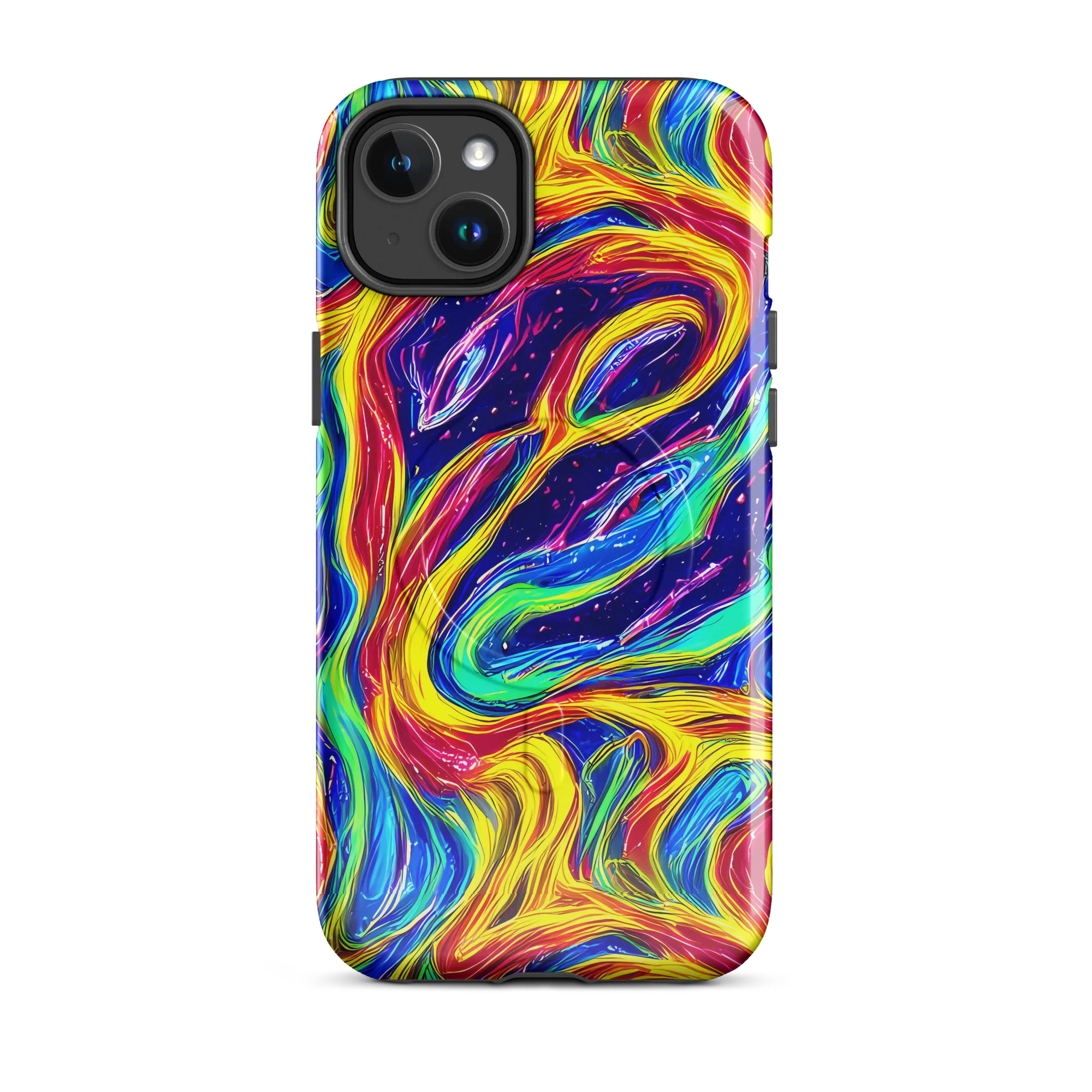 Lemon Comet Garden on MagSafe Tough Case for iPhone® — Front
