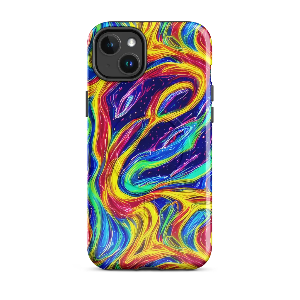 Lemon Comet Garden on MagSafe Tough Case for iPhone® — Front