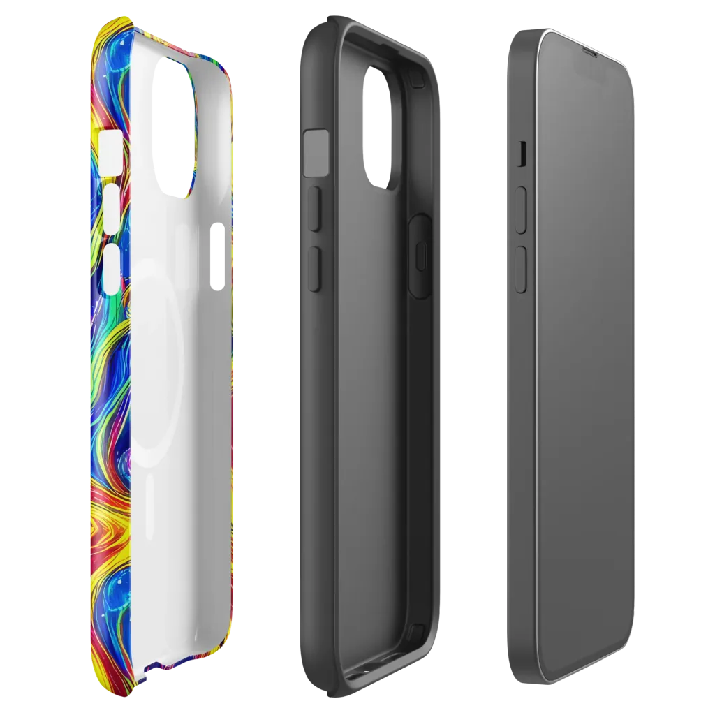 Lemon Comet Garden on MagSafe Tough Case for iPhone® — Front