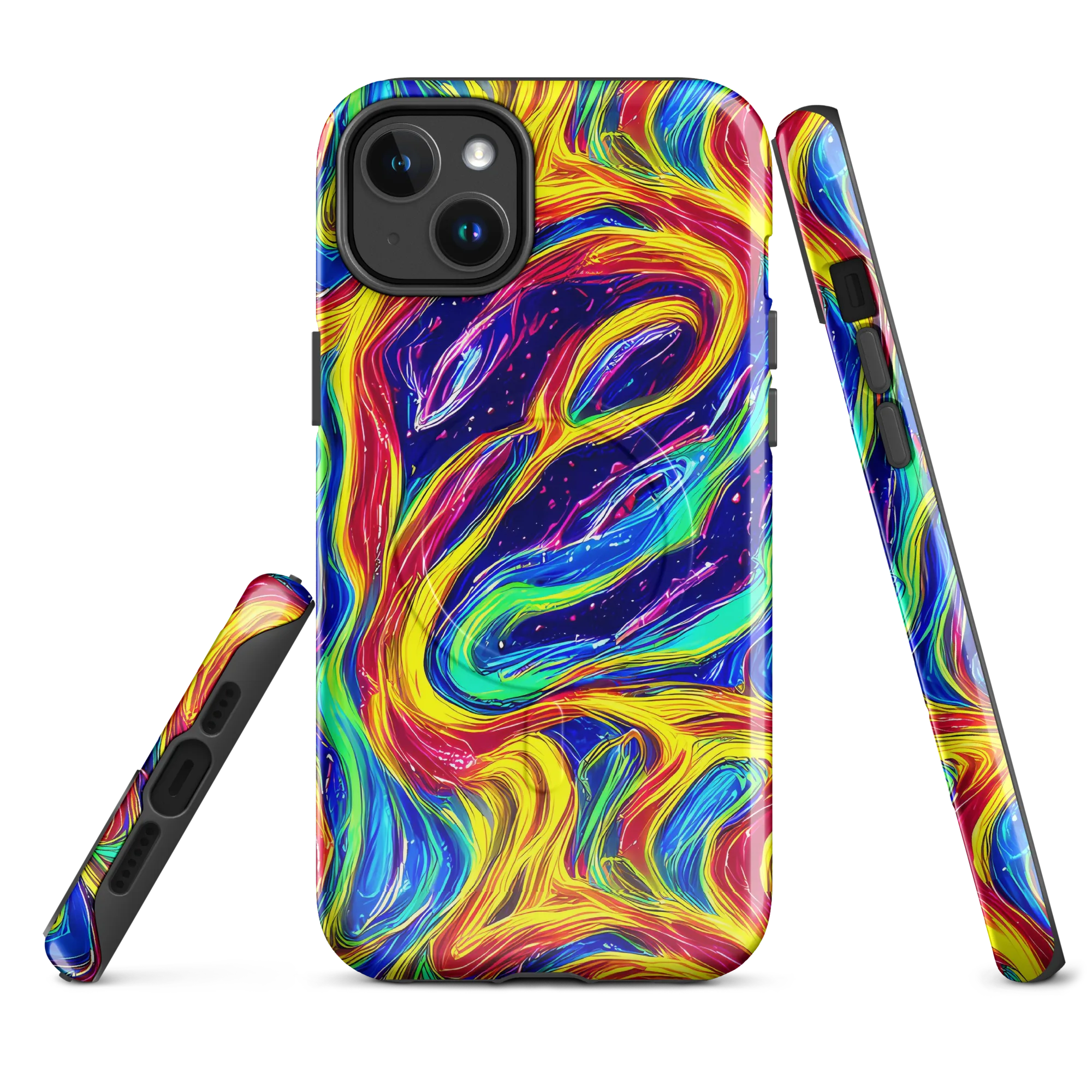 Lemon Comet Garden on MagSafe Tough Case for iPhone® — Front