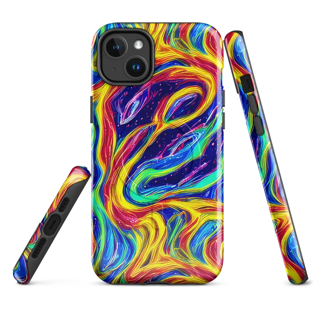 Lemon Comet Garden on MagSafe Tough Case for iPhone® — Front